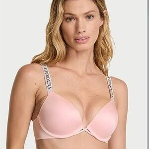 Victoria's Secret Pink Molded Push-Up Bra with Branded Straps